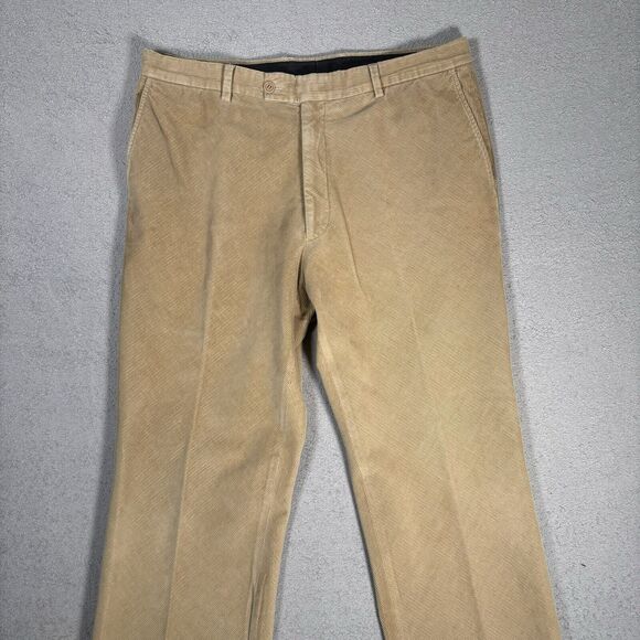 Arnold Brant Corduroy Pants Men’s Size 40 (fits 37x29) Beige Made In Italy‎ - Picture 2 of 10